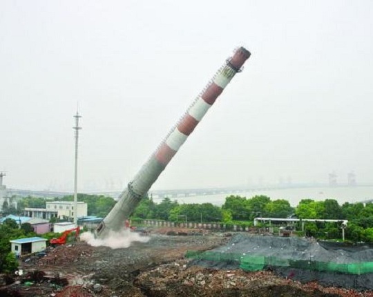羅定煙囪爆破-煙囪爆破拆除施工流程方案