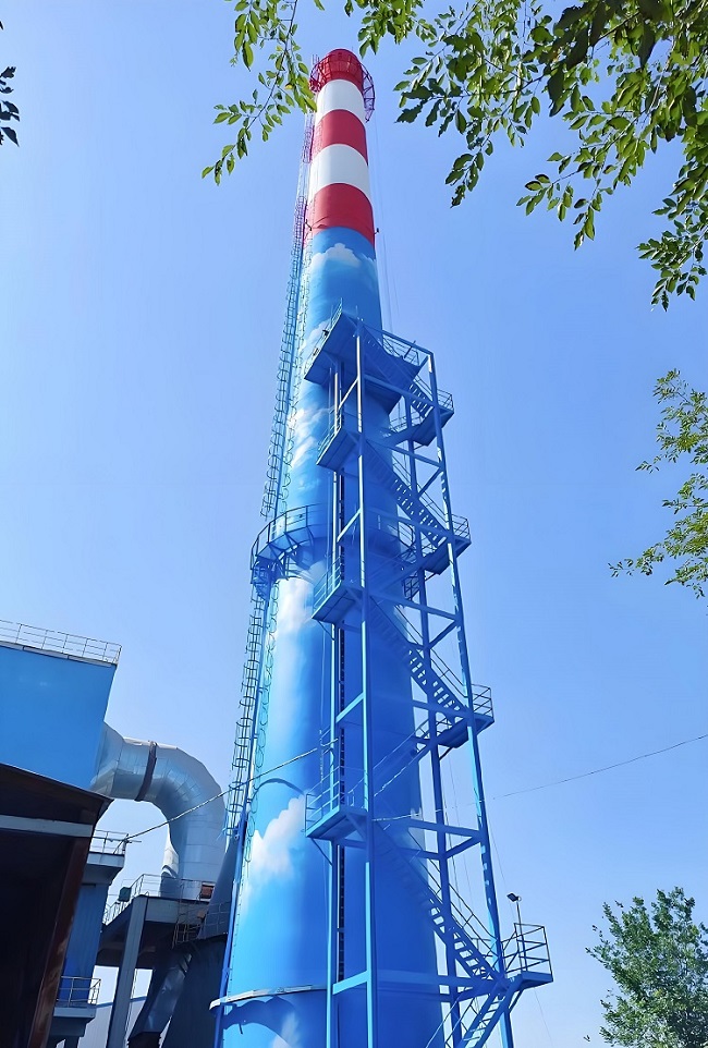 溫州煙囪美化為煙筒添彩，讓藍(lán)天與城市共綻芳華